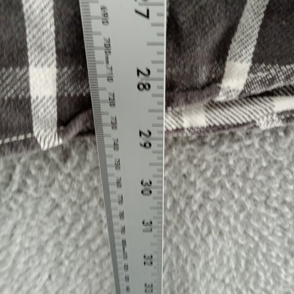 American Eagle Shirt‎ Mens Large Gray Check Plaid Heavyweight Cotton Classicore - Picture 6 of 9